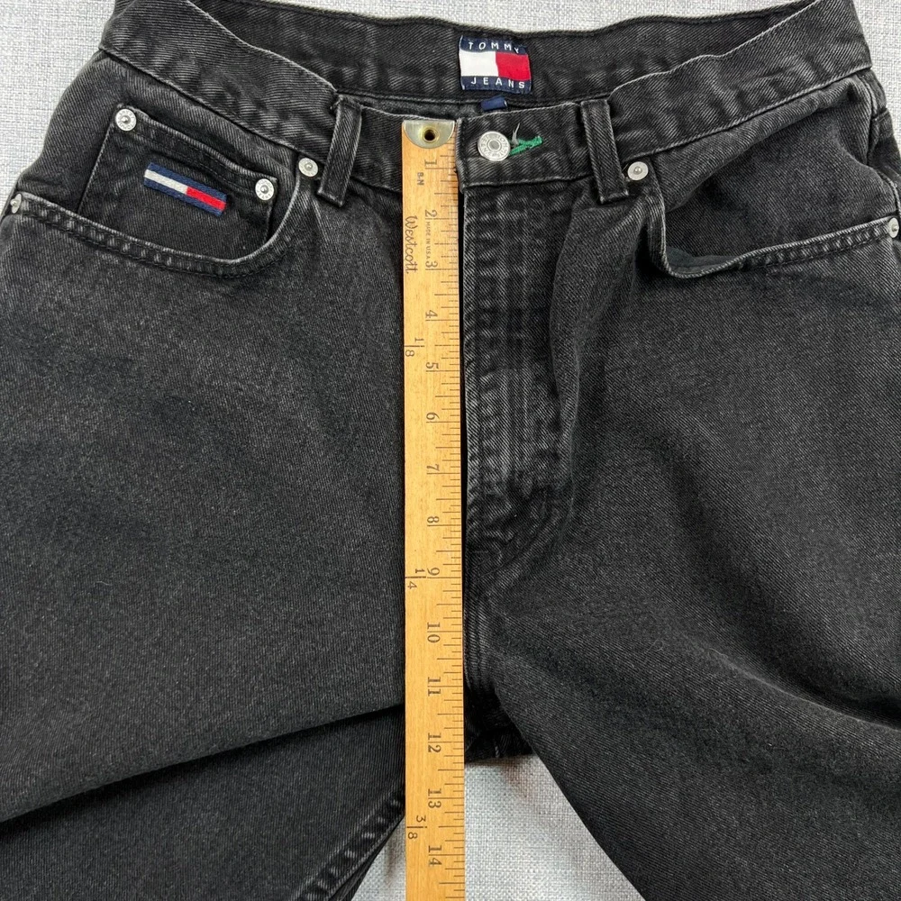Vintage Tommy Hilfiger Freedom Jeans‎ Black Wash Denim Men 33x28.5 90s Baggy Y2K